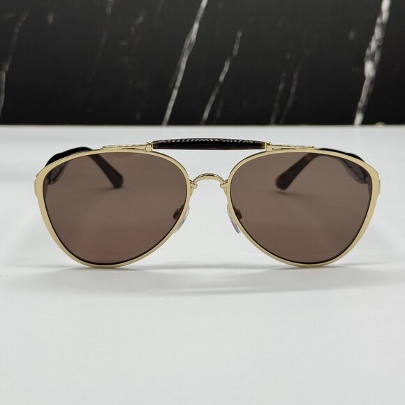 NEW BURBERRY BE3160 1109/73 GOLD BLACK UNISEX SUNGLASSES BURBERRY BE3160 110973 main image 6